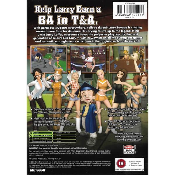 Leisure Suit Larry Magna Cum Laude Xbox (Brugt)