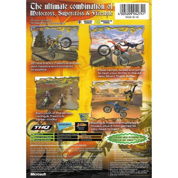 MX Superfly Featuring Ricky Carmichael Xbox (Brugt)