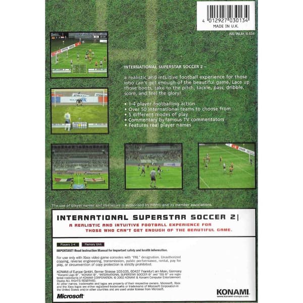 International Superstar Soccer 2 Xbox (Brugt)