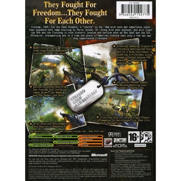 Men of Valor Xbox (Brugt)