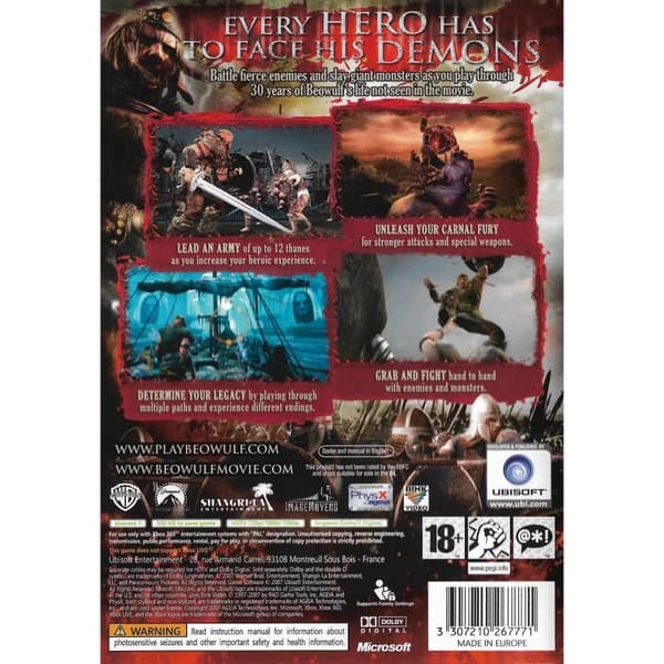 Beowulf The Game Xbox 360 (Brugt)