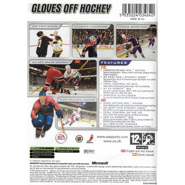 NHL 2004 Xbox Danish (Brugt)