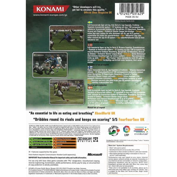 Pro Evolution Soccer 5 Xbox Nordic (Brugt)