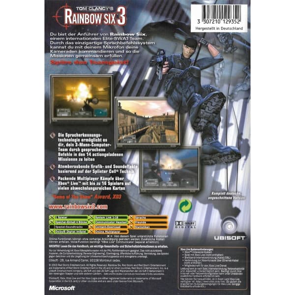 Rainbow Six 3 Xbox German (Begagnad)