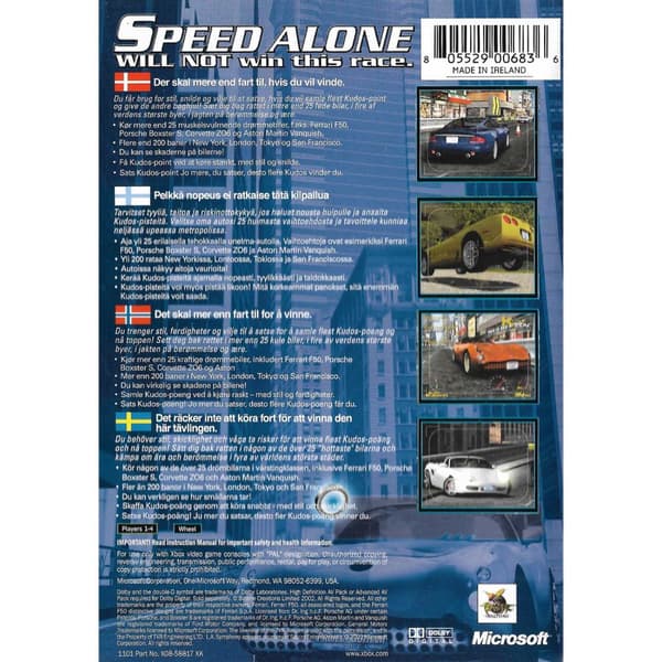 Project Gotham Racing Xbox Nordic (Brugt)