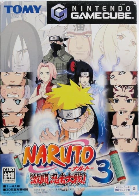 Naruto: Gekitou Ninja Taisen 3 (Japanskt) - Gamecube (brukt)