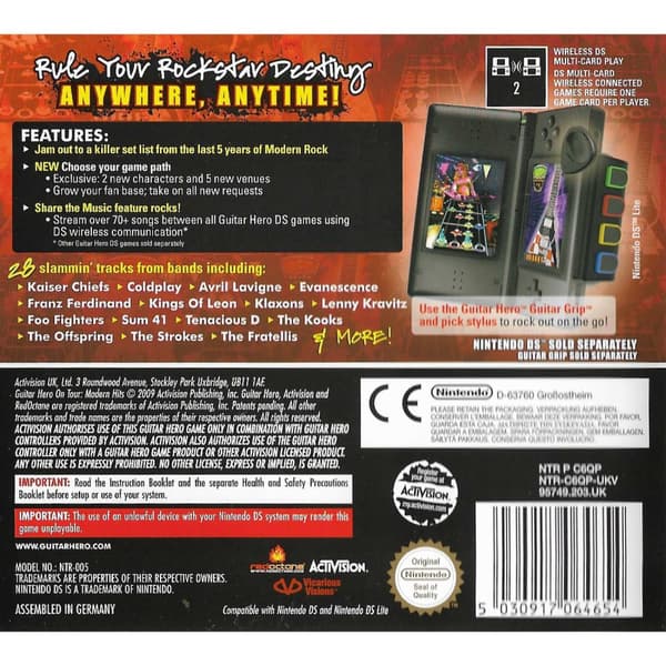 Guitar Hero On Tour Modern Hits Nintendo DS (Brukt)