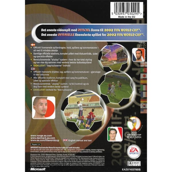 2002 FIFA World Cup Xbox Norwegian/Danish (Brukt)