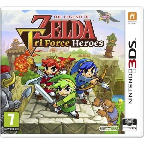 The Legend of Zelda Tri Force Heroes 3DS-spel- USED