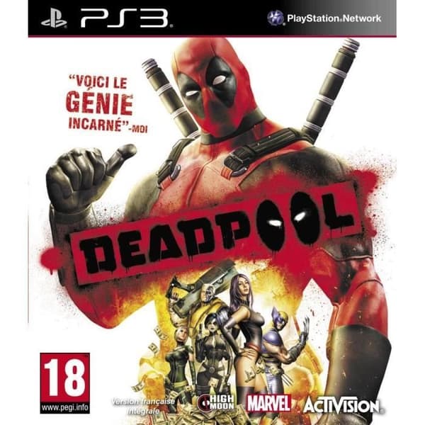 X MEN DEADPOOL / PS3 konsolspel- USED