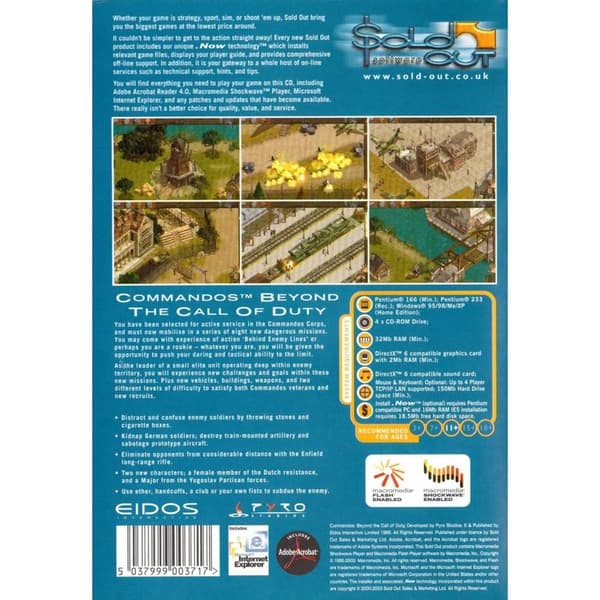 Commandos Beyond the Call of Duty PC CD Soldout Software (Käytetty)