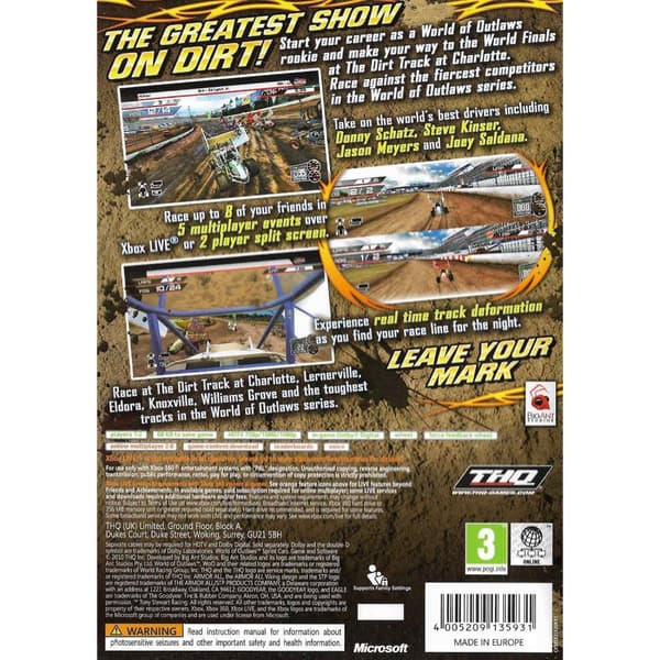 World of Outlaws Sprint Cars Xbox 360 (Brukt)