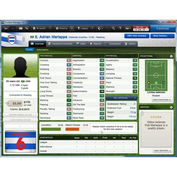 Football Manager 2013 PC DVD (Brugt)
