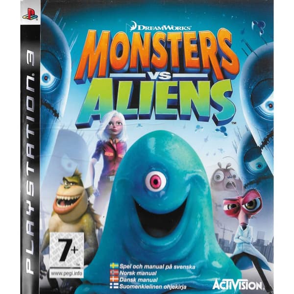 Monsters vs Aliens Playstation 3 PS3 Nordic (Brugt)