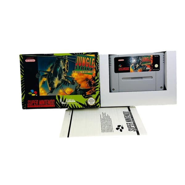 Jungle Strike the sequel to Desert Strike (EUR / CB SNES)