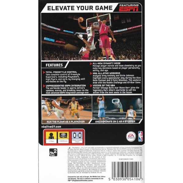 NBA Live 07 Playstation Portable PSP (Brugt)