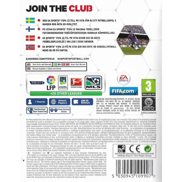 FIFA 13 Playstation PS Vita (Brugt)