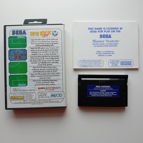 Super Kick Off Sega Master System (Brugt)