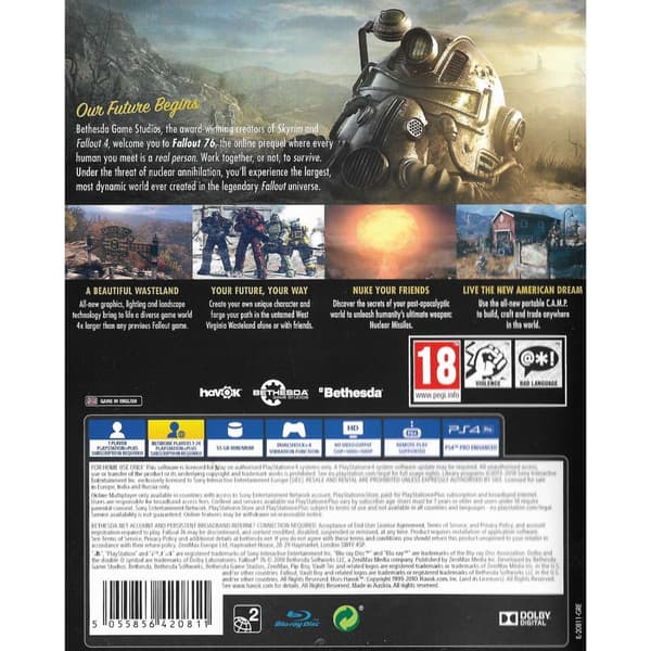 Fallout 76 Playstation 4 PS4 (Brugt)