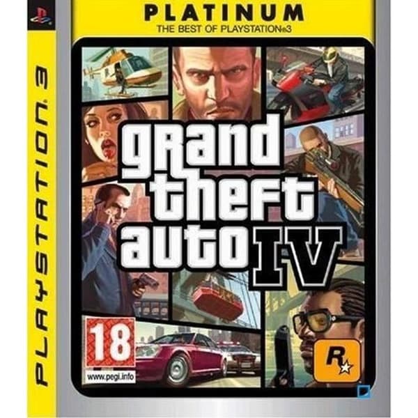 GTA IV PLATINUM / PS3 konsolspel- USED
