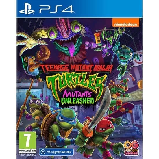 Videospel - Sköldpadda Ninja - Mutationerna Slår Till - Action - PS4 - 1-2 spelare