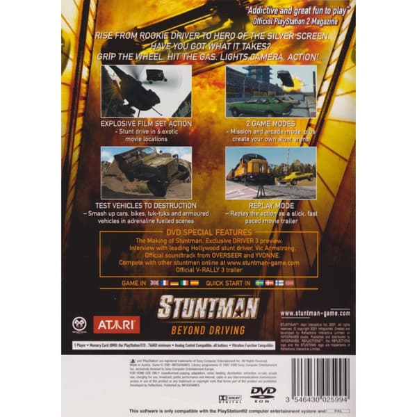 Stuntman Playstation 2 PS2 Nordic (Brugt)