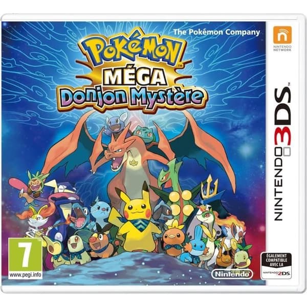 Pokemon Mega Mystery Dungeon 3DS-spel- USED