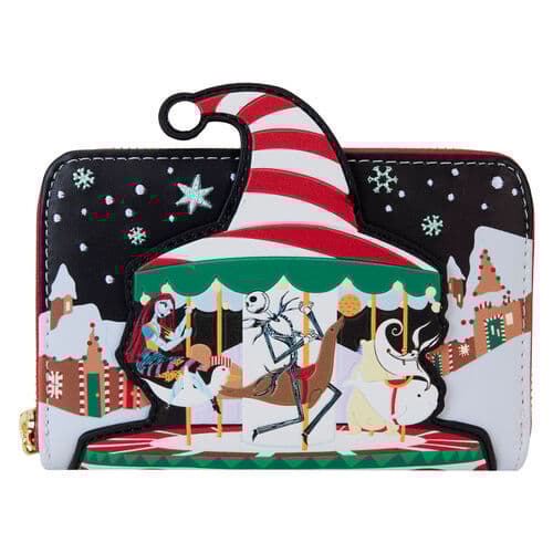 Loungefly Disney: The Nightmare Before Christmas - Journey To Christmas Town Zip Around Wallet (wdwa3159) (3DS)