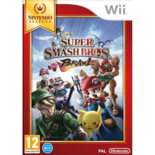TV-spel - Nintendo - Super Smash Bros. Bråk - Äventyr - Wii - Edition Selects- USED