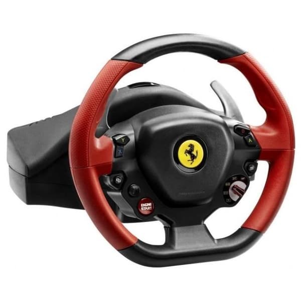 FERRARI 458 SPIDER racingratt - Thrustmaster - Xbox One - Kabelansluten - D-pad - Svart, Röd