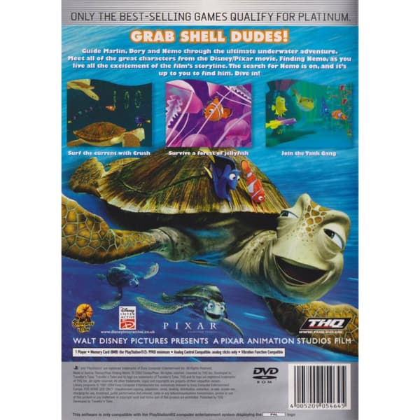 Finding Nemo Playstation 2 PS2 Platinum (Brugt)
