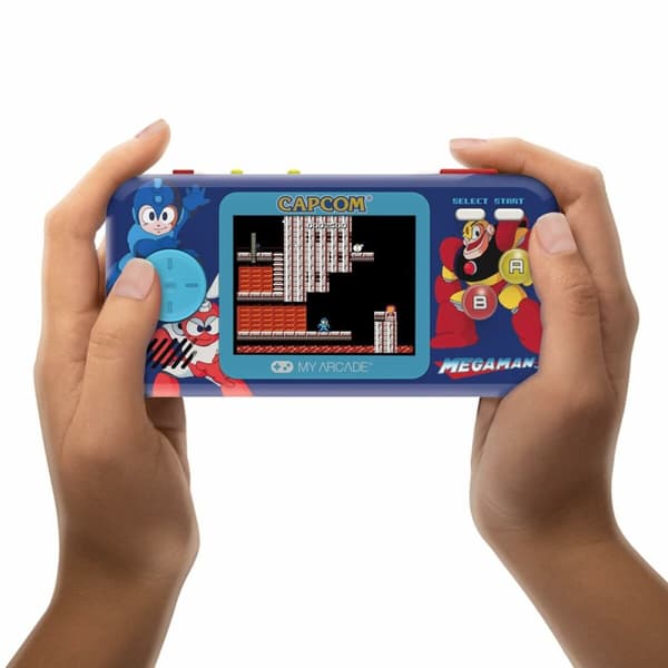 Bärbar spelkonsol My Arcade Pocket Player PRO - Megaman Retro Games Blå