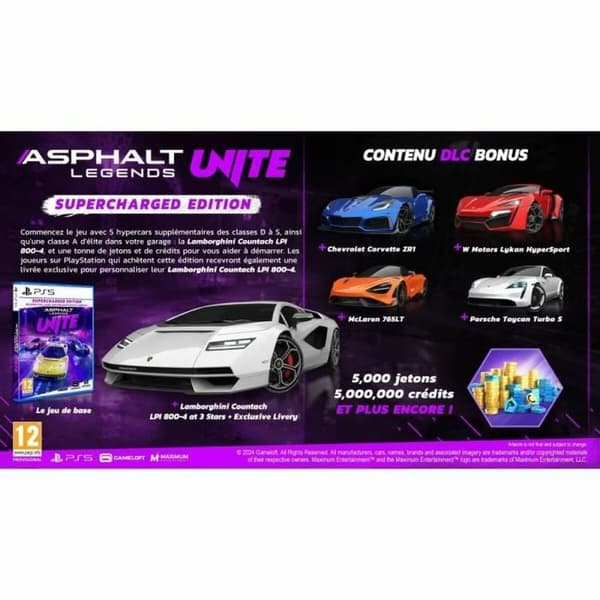 PlayStation 5 Videospel Just For Games Asphalt Legends UNITE Supercharged Edition