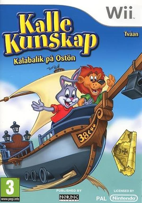 Kalle Kunskap Tv?an: Kalabalik P? ?st?n - Nintendo Wii (kÃ¤ytetty)