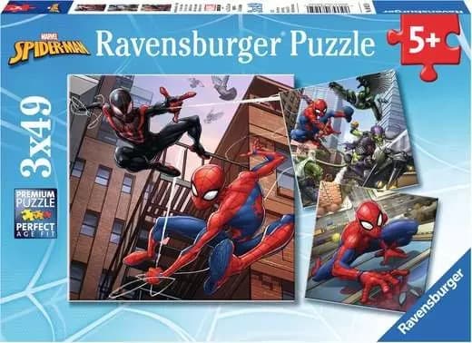 Ravensburger Puzzle Marvel: Spider-man - Spider-man In Action (3x49pcs) (8025) (3DS)