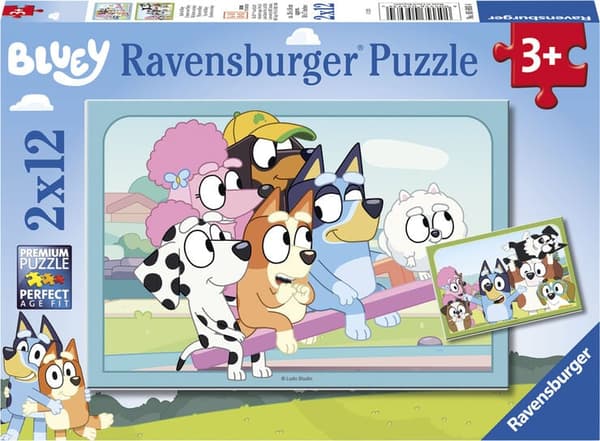 Ravensburger Puzzle: Bluey - Fun With Bluey (2x12pcs) (5693) (3DS)