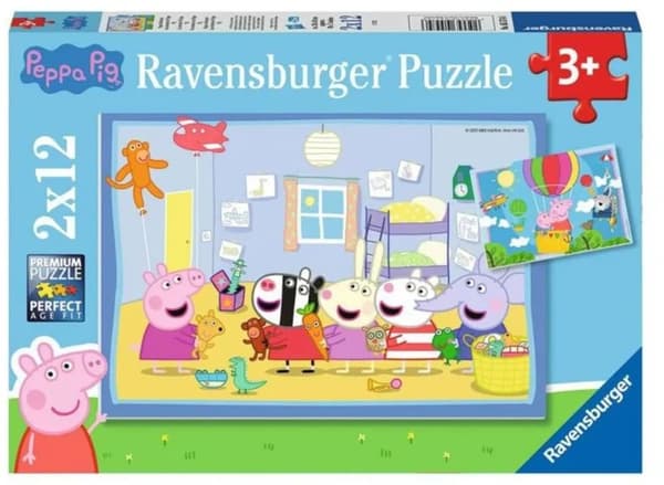 Ravensburger Puzzle: Peppa Pig - Peppas Adventures (2x12pcs) (5574) (3DS)