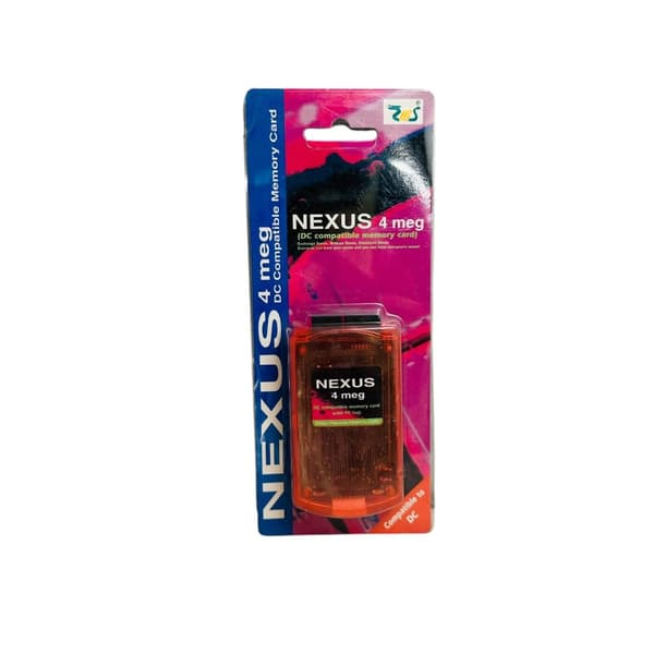 Nexus Clear Red 4 Mb Dreamcast Minneskort / Memory Unit till Dreamcast