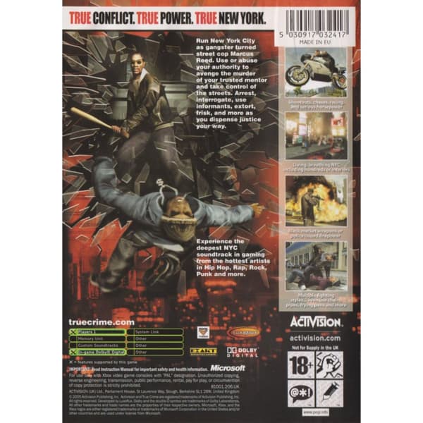 True Crime New York City Xbox (Brukt)