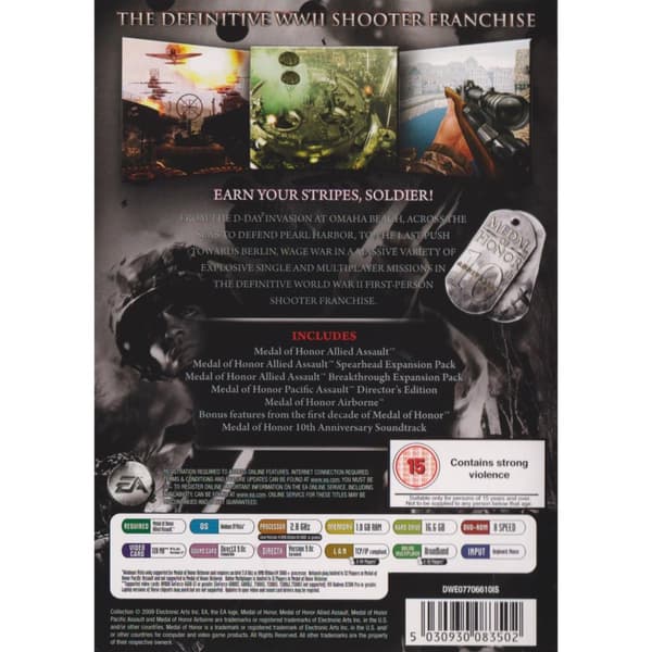 Medal of Honor 10th Anniversary PC DVD (Käytetty)
