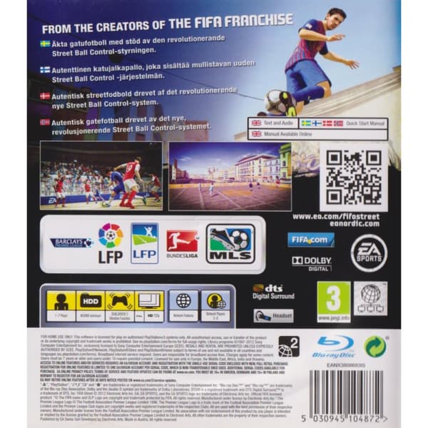 FIFA Street Playstation 3 PS3 Nordic (Begagnad)