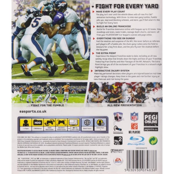 Madden NFL 10 Playstation 3 PS3 (Begagnad)