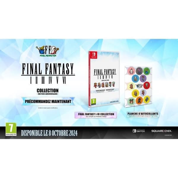Final Fantasy I to VI - Nintendo Switch Game - Anniversary Edition