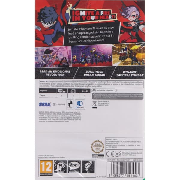 Persona 5 Tactica Nintendo Switch