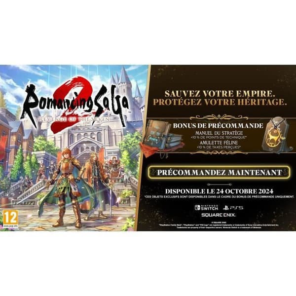 Romancing Saga 2: Revenge of the Seven - Nintendo Switch-spel