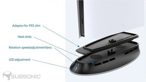 Subsonic Cooling Led Stand - PS5/PS5 Slim (PlayStation 5)