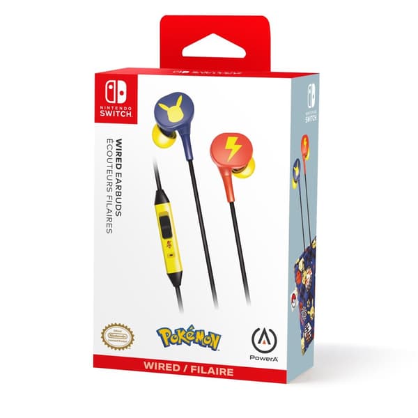 PowerA NSW Wired Earbuds - Pokmon Pikachu Blossom (Nintendo Switch)