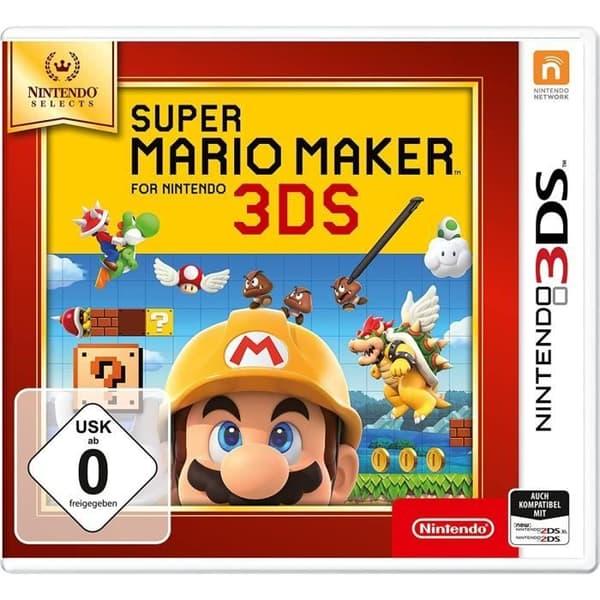 TV-spel - Nintendo - Super Mario Maker 3DS Selects - Platform - Edition Selects - PEGI 3+- USED