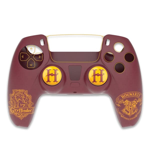 Harry Potter-Silicone Case + Thumbsticks for PS5 Controller - Gryffindor - Red (PlayStation 5)