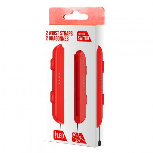 Pair of Joy-Con Hand Wrist Straps Red (Nintendo Switch)